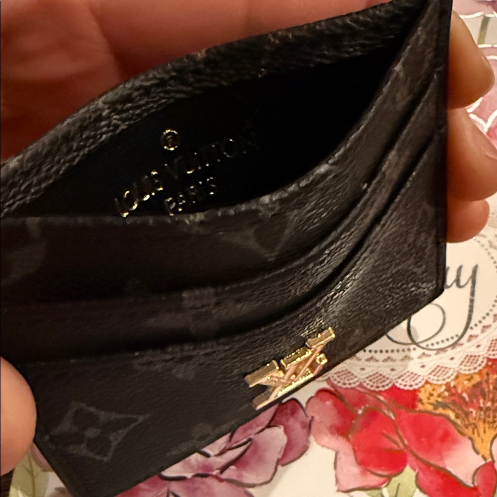 Black classic Card Holder/Money Holder - Picture 4 of 5
